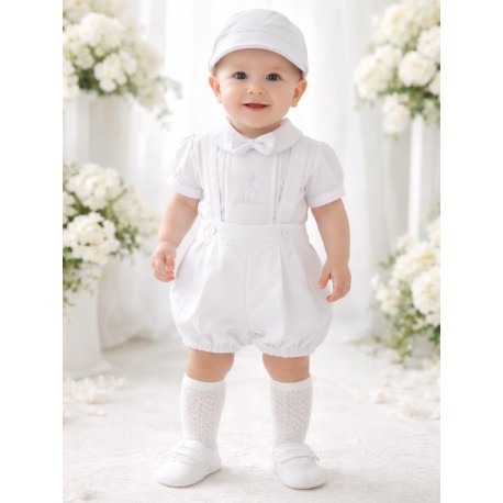 CONJUNTO BORDINO NIÑO REF 1231 BLANCO