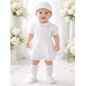 CONJUNTO BORDINO NIÑO REF 1231 BLANCO