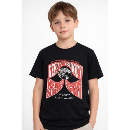 CAMISETA NIÑO REF 103-24026 NEGRA