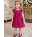 VESTIDO BABY NIÑA REF 1908 FUCSIA