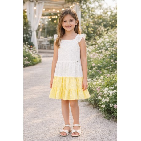 VESTIDO OJALILLO NIÑA REF 501-24014