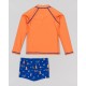 CONJUNTO PLAYERO NIÑO REF 602-24005 NARANJA