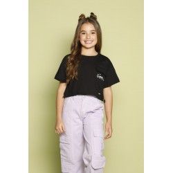 CAMISETA NIÑA REF 6261 NEGRA