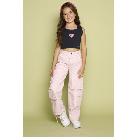 CROP TOP NIÑA REF 6266 MARFIL