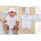 MAMELUCO BORDINO NIÑO REF 1272 BLANCO-GRIS