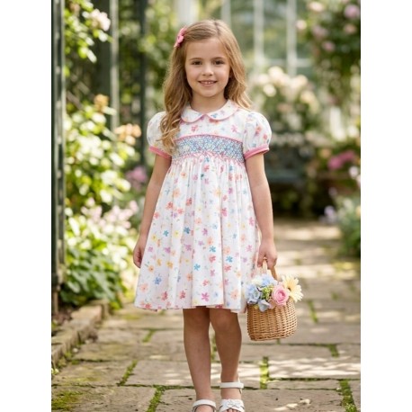 VESTIDO BORDINO NIÑA REF 6035 ESTAMPADO