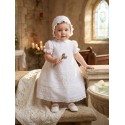VESTIDO BORDINO NIÑA REF 6007 BLANCO
