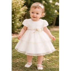 VESTIDO NIÑA REF 2857 CRUDO