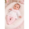 CONJUNTO POLAINA ROSADO RIECIEN NACIDA MAYORAL REF 1559