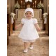 VESTIDO BORDINO NIÑA REF 6000 BLANCO