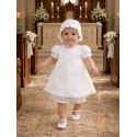 VESTIDO BORDINO NIÑA REF 6000 BLANCO