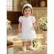 VESTIDO BORDINO NIÑA REF 6000 BLANCO