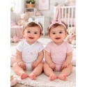 LOSAN PACKX2 BODYS NIÑA REF 21V-R001AL ROSADO