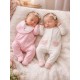 SET X 2 PELELES Y BABERO REF 2609 ROSA BABY