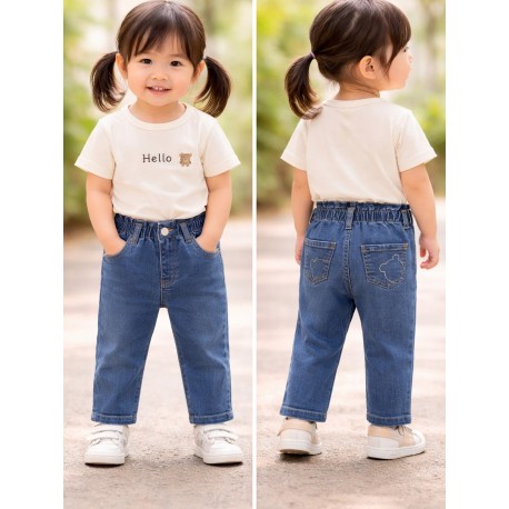 PANTALON BABY NIÑA REF 2527 TEJANO