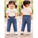 PANTALON BABY NIÑA REF 2527 TEJANO