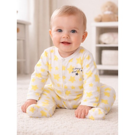 PIJAMA UNISEX BABY LOSAN 01V-P005AL ESTRELLITAS