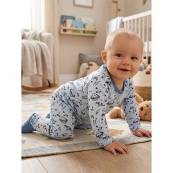 PIJAMA NIÑO DE MANGA LARGA CELESTE LOSAN REF 017-P000AL