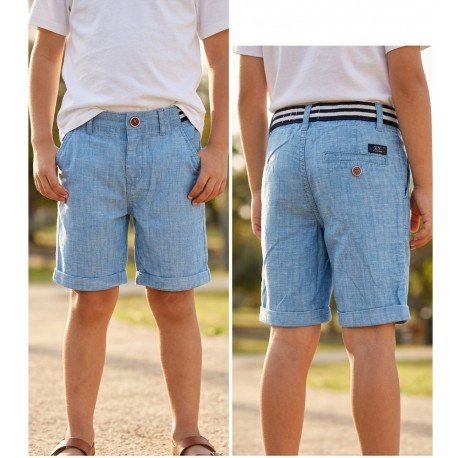 BERMUDA NIÑO ZIPPY REF 23017 CHAMBRAY