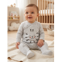 PIJAMA GRIS NIÑO BABY LOSAN 01V-P004AL