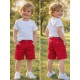 BERMUDA ZIPPY NIÑO REF 23034 ROJO