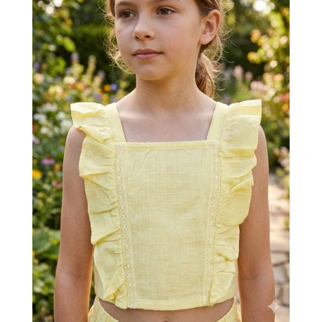 BLUSA ZIPPY NIÑA REF 23028 AMARILLA