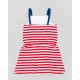 VESTIDO NIÑA ZIPPY REF 23072 LINEAS ROJAS