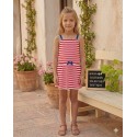 VESTIDO NIÑA ZIPPY REF 23072 LINEAS ROJAS