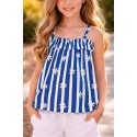BLUSA NIÑA REF 302-24004 AZUL RAYAS