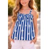 BLUSA NIÑA REF 302-24004 AZUL RAYAS