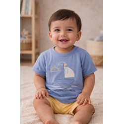 CAMISETA BABY NIÑO RE 317-1008 AZUL