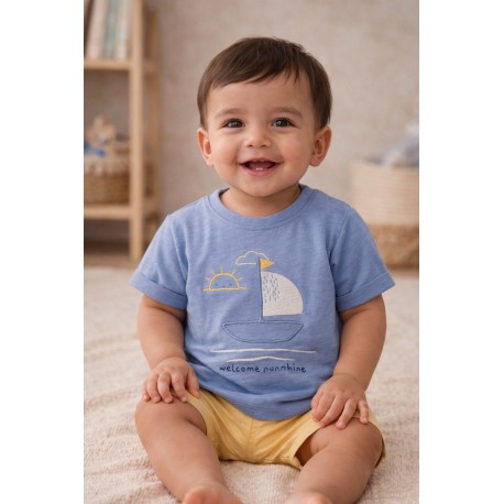 CAMISETA BABY NIÑO RE 317-1008 AZUL