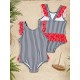 VESTIDO DE BAÑO REF 23008 AZUL-ROJO