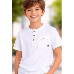 CAMISETA JUNIOR NIÑO REF 31F-1012 BLANCO