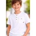 CAMISETA JUNIOR NIÑO REF 31F-1012 BLANCO
