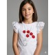 CAMISETA NIÑA REF 3054 BLANCO