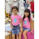 CAMISETA ROSADA NIÑA MINI LOSAN REF 116-1201AL