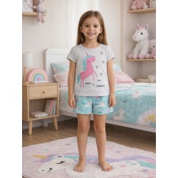 PIJAMA NIÑA REF 316-P000 CRUDO-FRESA