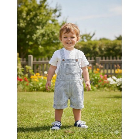 OVEROL NIÑO ZIPPY REF 23001 AZUL LINEAS