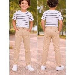 PANTALON JUNIOR NIÑO REF 530 BEIGE