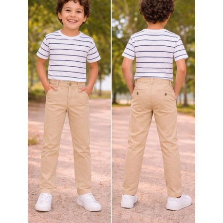 PANTALON JUNIOR NIÑO REF 530 BEIGE