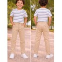 PANTALON JUNIOR NIÑO REF 530 BEIGE