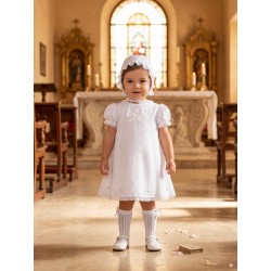 VESTIDO NIÑA REF 5921 BLANCO