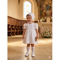 VESTIDO NIÑA REF 5850 BLANCO