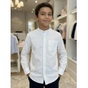 CAMISA JUNIOR NIÑO REF 31F-3000 BLANCA