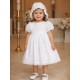 VESTIDO BORDINO NIÑA REF 5849 BLANCO