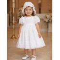 VESTIDO BORDINO NIÑA REF 5849 BLANCO