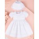 VESTIDO BORDINO NIÑA REF 5849 BLANCO
