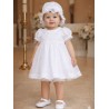 VESTIDO BORDINO NIÑA REF 5842 BLANCO