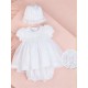 VESTIDO BORDINO NIÑA REF 5842 BLANCO